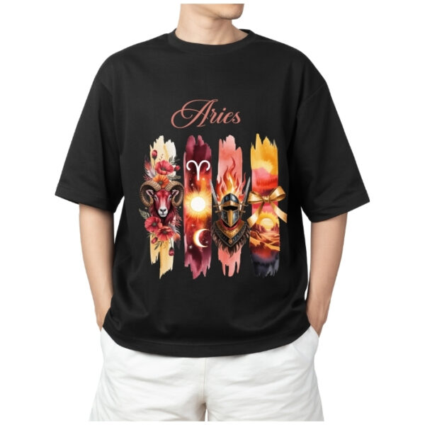 Men's Tshirt Aries  - Black