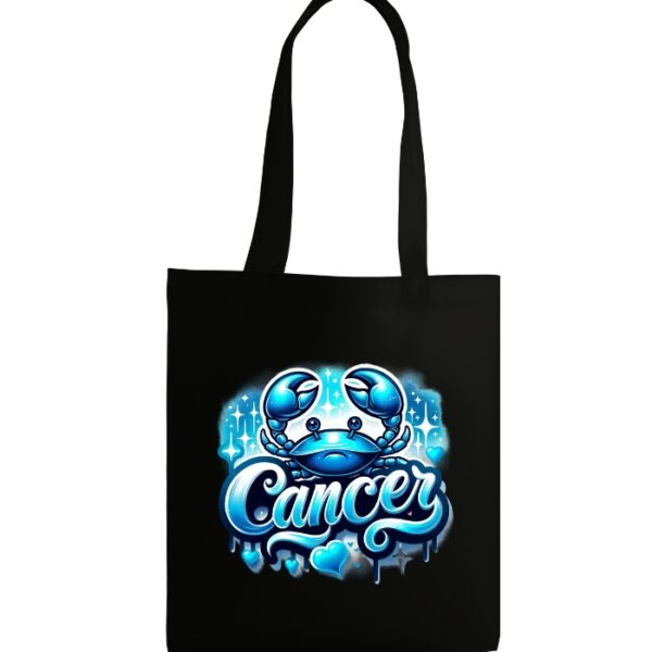 Cancer Tote Bag - Black