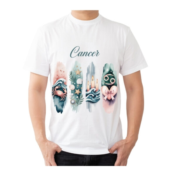 Men's Tshirt Cancer  - White