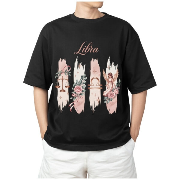 Men's Tshirt Libra  - Black