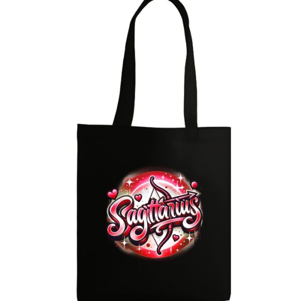 Sagittarius Tote Bag - Black