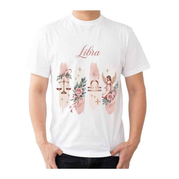 Men's Tshirt Libra  - White