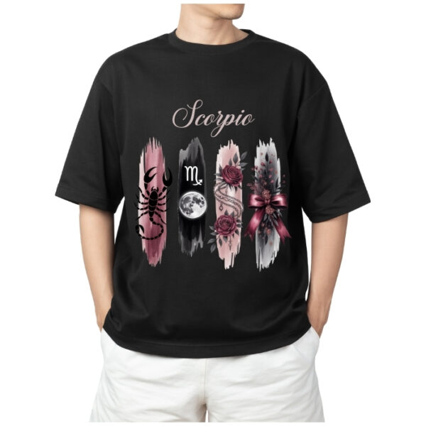 Men's Tshirt Scorpio  - Black