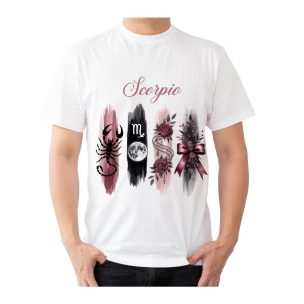 Men's Tshirt Scorpio  - White