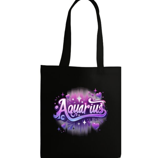 Aquarius Tote Bag - Black