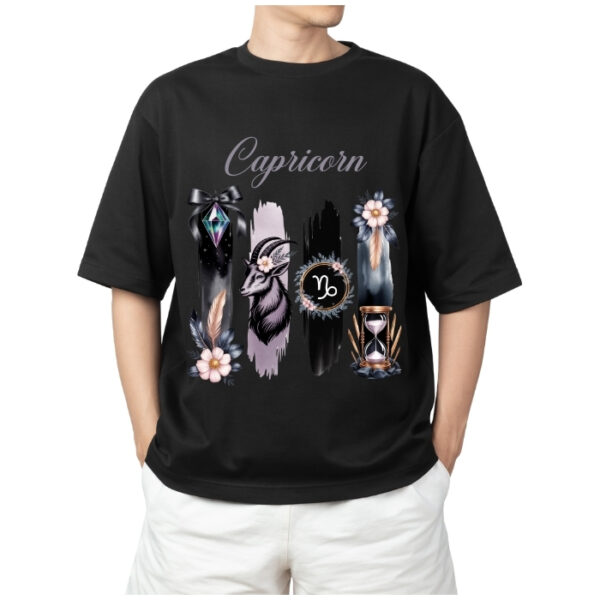 Men's Tshirt Capricorn  - Black