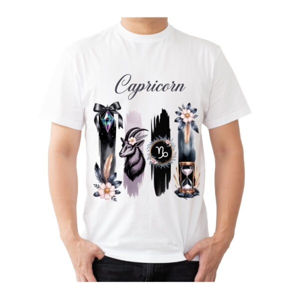 Men's Tshirt Capricorn  - White