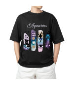 Men's Tshirt Aquarius  - Black