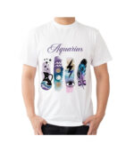 Men's Tshirt Aquarius  - White