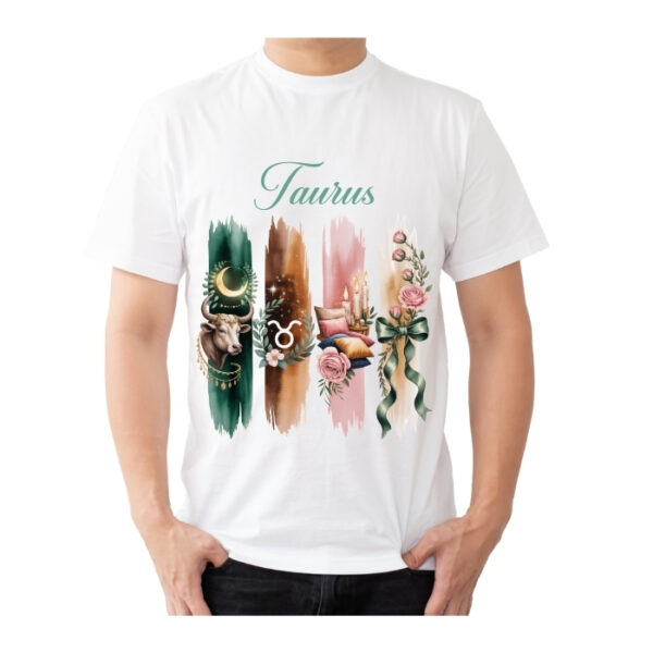 Men's Tshirt Taurus  - White