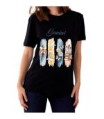 Women's Tshirt Gemini  - Black