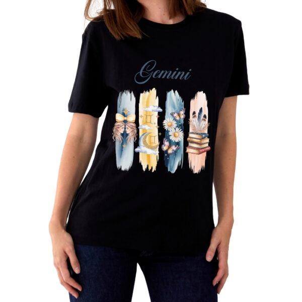 Women's Tshirt Gemini  - Black