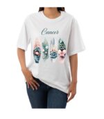 Women's Tshirt Cancer  - White