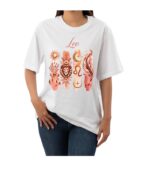 Women's Tshirt Leo  - White