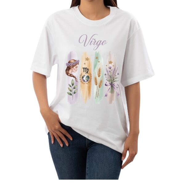 Women's Tshirt Virgo  - White