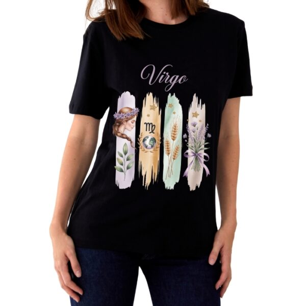 Women's Tshirt Virgo  - Black