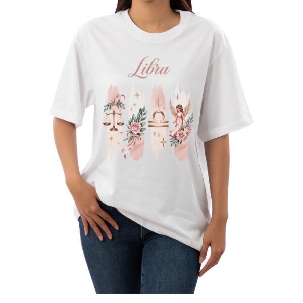 Women's Tshirt Libra  - White