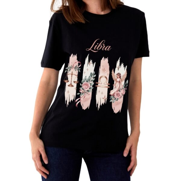 Women's Tshirt Libra  - Black