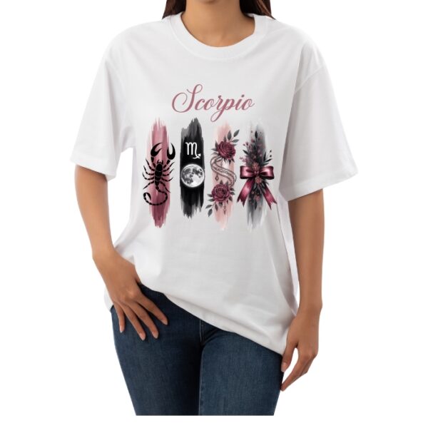 Women's Tshirt Scorpio  - White