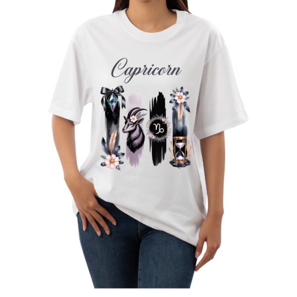 Women's Tshirt Capricorn  - White