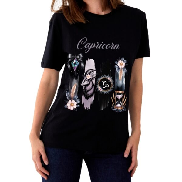 Women's Tshirt Capricorn  - Black
