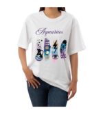 Women's Tshirt Aquarius  - White