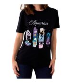 Women's Tshirt Aquarius  - Black
