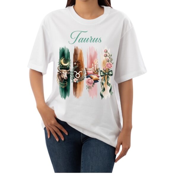 Women's Tshirt Taurus  - White