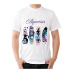 Aquarius Zodiac Tshirt for Men - White | Carry Your Cosmic Energy