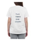 Gemini Zodiac Tshirt for women - White | Carry Your Cosmic Energy - Image 2