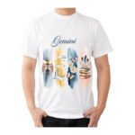 Gemini Zodiac Tshirt for Men - White | Carry Your Cosmic Energy