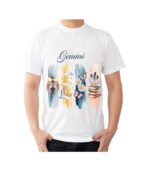 Gemini Zodiac Tshirt for Men - White | Carry Your Cosmic Energy