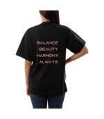 Libra Zodiac Tshirt for women - Black | Carry Your Cosmic Energy - Image 2