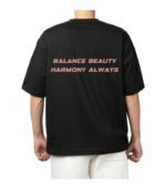 Libra Zodiac Tshirt for Men - Black | Carry Your Cosmic Energy - Image 2