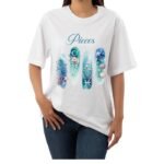 Pieces Zodiac Tshirt for women - White | Carry Your Cosmic Energy