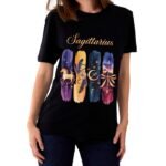 Sagittarius Zodiac Tshirt for women - Black | Carry Your Cosmic Energy