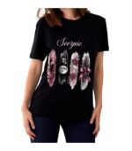 Scorpio Zodiac Tshirt for women - Black | Carry Your Cosmic Energy