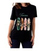 Taurus Zodiac Tshirt for women - Black | Carry Your Cosmic Energy