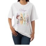 Virgo Zodiac Tshirt for women - White | Carry Your Cosmic Energy